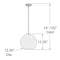 Access Lighting Glow, Pendant, Brushed Copper Finish, Copper Glass 28102-BCP/CP - alternate 2
